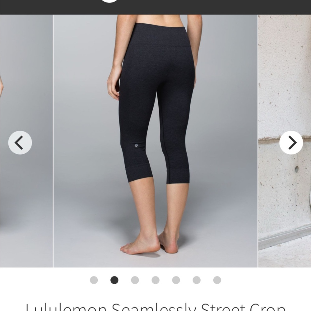 Lululemon Black Seamless Street Crop Leggings
